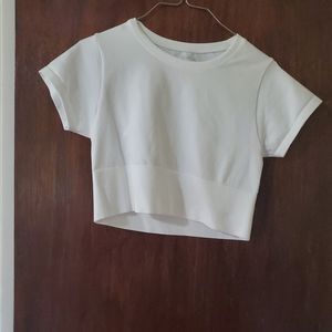 Aerie Sidewalk Seamless Cropped Tee